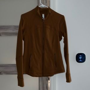 brown lululemon align jacket